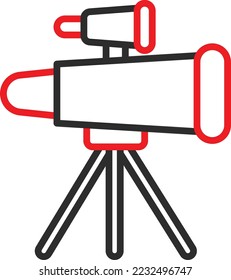  Telescope Vector Icon which is suitable for commercial work and easily modify or edit it
