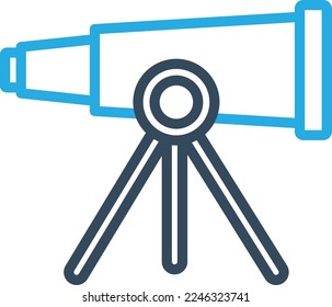 Telescope Vector Icon which is suitable for commercial work and easily modify or edit it
