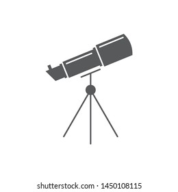 Telescope vector icon,isolated on white background