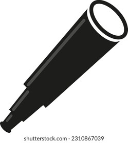 telescope vector illustration, telescope icon