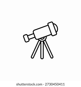 telescope view icon sign vector