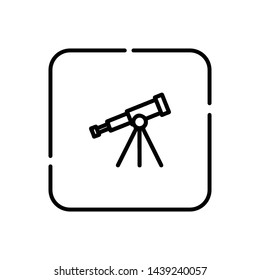 Telescopec, telescope symbol vector icon