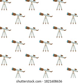telescopes devices science pattern background vector illustration design