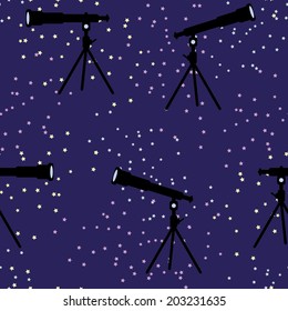 Telescopes and Stars background