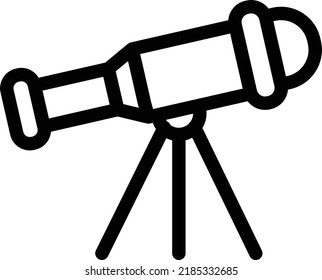 telescopeVector illustration on a transparent background. Premium quality symmbols. Thin line vector icons for concept and graphic design.