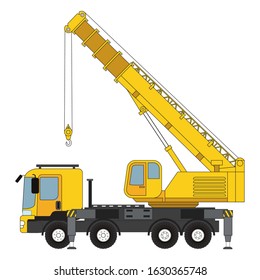 Telescopic Cranes Components,  Telescopic Cranes graphic. Telescopic Cranes  clipart on white background
