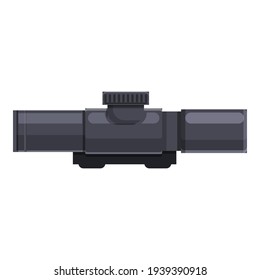 Telescopic sight target icon. Cartoon of Telescopic sight target vector icon for web design isolated on white background