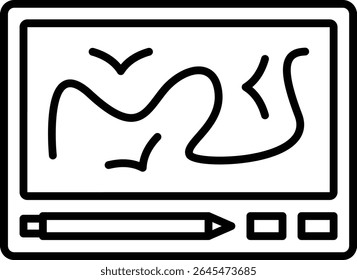 Telesketch vector icon. Can be used for printing, mobile and web applications.
