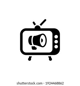 Television Advertisement icon in vector. Logotype