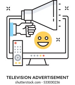 Television Advertisement Vector Icon
