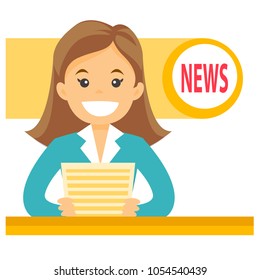 Anchorwoman Stock Vectors, Images & Vector Art | Shutterstock