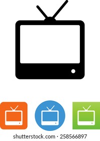 Television with antenna icon