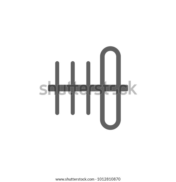 Television antenna icon in trendy flat\
style isolated on white background. Symbol for your web site\
design, logo, app, UI. Vector illustration,\
EPS
