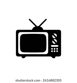 Television with Antennas Representing Home Entertainment Systems