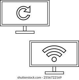 television, blank, empty, modern, technology, blackboard, border, clipping path, cut out, display, electronic, horizontal, laptop, lcd, monitor, no people, photography, plasma, realistic, rectangle, s