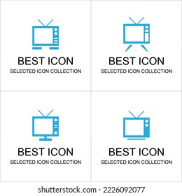 conjunto de iconos de la caja de televisión
se puede usar para digital e impresión