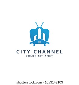Design des Negativlogos für Fernseh- und Gebäudebereiche