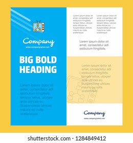 Television Business Company Poster Template. with place for text and images. vector background