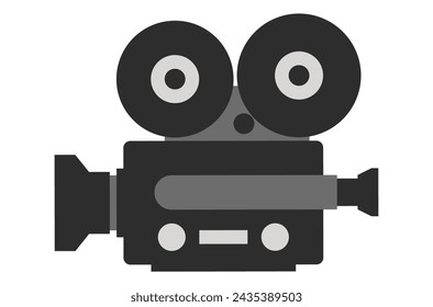 television camera for shooting cinema vector illustration