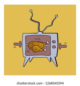 Television With Chicken 