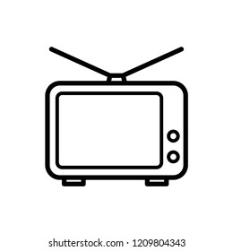 television - communication icon vector