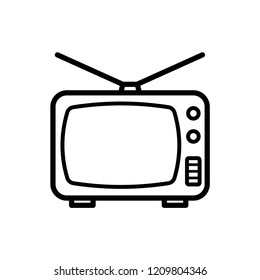 television - communication icon vector