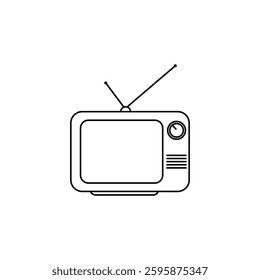 television - communication icon vector
