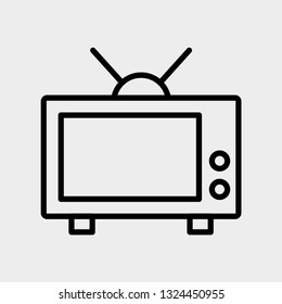Television concept line icon. Simple element illustration. Television concept outline symbol design. Can be used for web and mobile UI/UX . Modern vector style