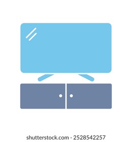 Icono de línea de concepto de televisión. Ilustración de elemento simple. diseño de símbolo de contorno de concepto de televisión.