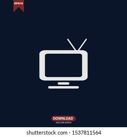 Television concept logo icon vector design