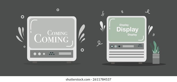 television day vector background design for tv