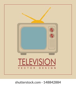 television design over pink background vector illustration