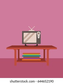 Television in a desk