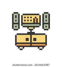 television device object pixel art