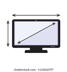 television Diagonal Screen Size inch