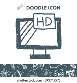 television doodle drawing