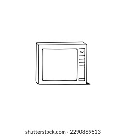 television doodle vector illustration concept