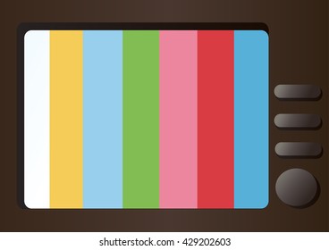 television and empty space vector