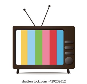 television and empty space vector