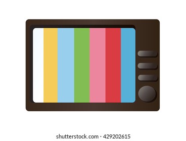 television and empty space vector