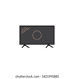 Television flat icon design vector illustration
