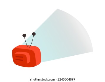 Television flat icon Modern technology Gadget. Vector illustration