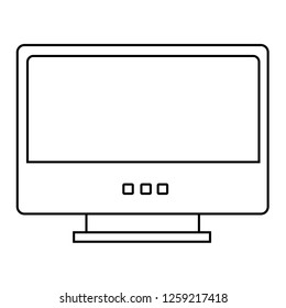 Television flat icon vector. illustration technology eps10.