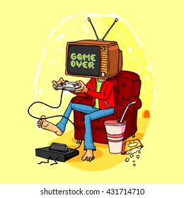 television game head