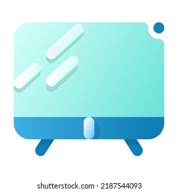 Television Gradient Flat style icon vector design and illustration template