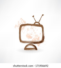 television grunge icon.