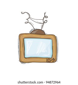 Television Hand Drawn