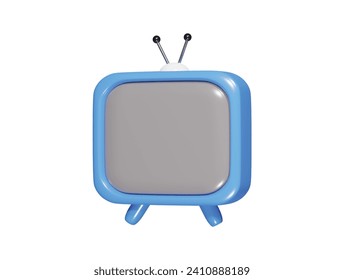  Television icon 3d illustration vactor