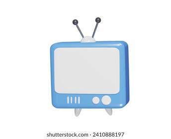  Television icon 3d illustration vactor