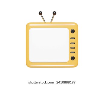  Television icon 3d illustration vactor
